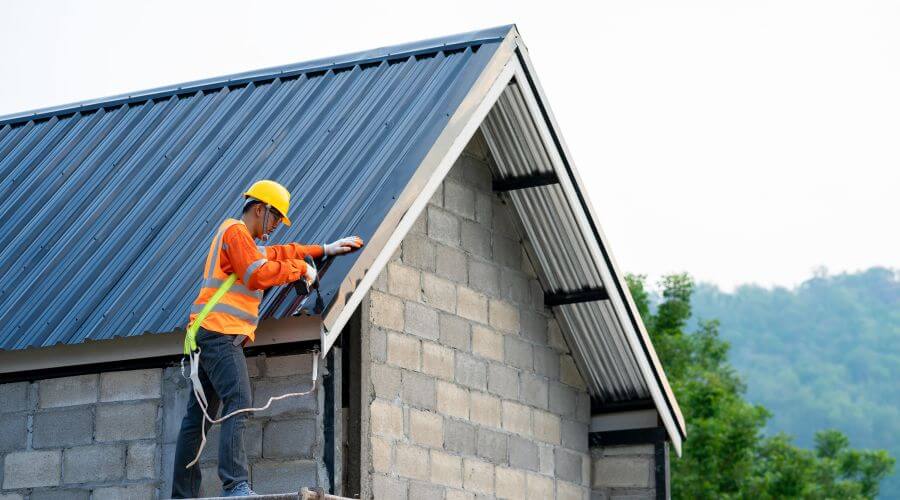 Professional metal roof installation in California, PA